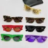 Classic Cat Cat Eye Sunglasses For Women Designer BV1101S Femmes Purple Transparent Radiation Protection de soleil Lunettes de soleil Gouilles décontractées FY5E