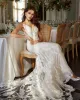 Bohemian Mermaid Wedding Dresses Sexig Sweetheart Long Sepes Sweep Train Custom Made Applicies Lace Boho Bridal Gowns 2024