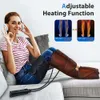 CINCOM Leg Massager with Heat - Air Compression Foot, Leg, and Thigh Massager for Circulation and Pain Relief - Handheld Controller for Customized Massage Experience