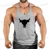 T-shirt maschile brand palestre ginnase canotte da uomo camicia snella y dorso di bodybuilding e palestre da uomo canottiere abiti muscoli regata t240419