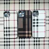 Cell Phone Cases English style stripes suitable for iPhone 15/14/13/12 promax 11 phone case XSXR minimalist 7 trendy H240419