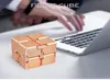 Epacket Antistress Infinite Cube Toys Aluminium Alloy Infinity Cube Office Flip Cubic Puzzle Stress Reliever Autism Relax Toy for A1465016