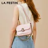 Totes la Festin Bandeira original 2024 Bolsa feminina Corrente de ombro de couro Crossbody A-Line Door Series