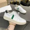 VJA 2024 Franse Brazilië Groene koolstofarme levensduur V Organische katoenen flats platform sneakers Vejaon dames casual klassieke witte ontwerper heren Loafers Vejaon sneakers 88 626