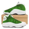 Sapatos casuais soltar tonga polinésia samoa estilo tribal verde executando bola esportiva de bola personalizada basquete masculino