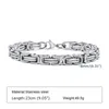 Chaîne Vnox Bracelet de chaîne byzantine élégante pour hommes femmes garçons étanche à liaison en acier inoxydable 4/5/6/6 / 6,5 / 8 mm de large D240419