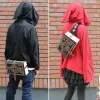 Pacote o Cosplay Gothic Magical Spell Book Bag Crossbody Bag Cosplay Ajustável para estudantes AIC88