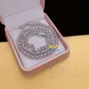 5mm Real Gold Plating 925 Sterling Silver Necklace Hip Hop Jewelry Basket Chain Franco Initial