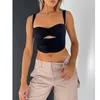 Camisoles Tanks Women Fashion Hollowed Slim Suspender Top Halter Vest