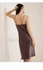 Vêtements de suspension patchwork à la mode pour femmes 6A Mulberry Silk Nightgown Elegant Home Wear 2024 Printemps Summer P41883QC