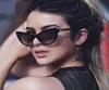 High Quality 2018 FLT33 Cateye Sunglasses Women Brand Designer Sun Glasses Vintage Eyewear Womens Print Frame Cat Eye Sunglasses 64231283