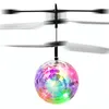 Flying RC Ball Aircraft Helicopter Party Favor Led Flashing Light Up Toy Induction Toy Electric Toy Drone For Kid Children