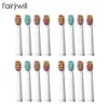 전기 칫솔 헤드 교체 교체 브러시 헤드 Fairywill 507 508 917 959 551 2303 칫솔 16pcs4 팩 240403