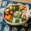 Cinco conveniente Strap Box Lunch Box resistente al calor y al medio ambiente Estudiante de productos domésticos japoneses