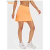 Desginer Alooo Yoga Shorts Woman Pant Top Women Tennis Womens Quick Dried Sports Badminton Short Anti High Waist Golf Half Pleated Skirt