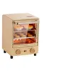 Электрические печи Elektrische печь Huishoudelijke mini retro verticale multifunctione bakken pizza 220v 12l