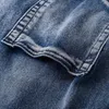 Calças de calças masculinas de jeans masculinos Hole de streetwear ajustável Hole de calças gerais para roupas masculinas de rua