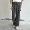 Garnitury męskie szary czarny garnitur Pants Men Mashing Social Mens Dress Korean luźne proste biuro nóg formalne spodnie m-2xl