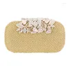 Kvällspåsar Clutch Bag Party Wedding Crystal Clutches Purse For Women Luxury Chain Shoulder With Rhinestone Sac