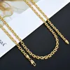 Anhänger Halskette Sunny Schmuck HipHop Punk Curb Cuban Link Kette Halskette für Frauen Mann Halskette Gold Farbe Choker Klassische Hochzeitsfeier Schmuck 240419