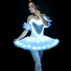 Ballet professionnel tutus LED Danse Vêtements Swan Lake adulte ballet tutu jupe femme robe de ballerine pour filles 240411