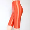 Shorts da donna Summer Glossy Satin Sexy Women Sexy Casuals Plus size Alevate altissime lunghezza del ginocchio