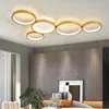 Lustres plafond anneau moderne pour table à manger salle de cuisine pendante éclairage suspension conception de luminaires LED luminaires