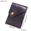 Carteiras 100% Galleta de couro genuíno para homens masculino Vintage Handmade Short Slim Mini Small Men's Burse Credit Card Titular com bolso de moeda