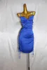 Casual Dresses Feicheng Women's Fashion Elegant Slim-Fit Sexy Satin Spaghetti Straps Chest Wrap Dress 146