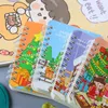 Copie natalizi a7 bobina bobina mini premio per studente regalo quaderno portatile per ufficio penna