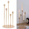 Kerzenhalter Gold Taper Candelabra Candlestick Stand für Hochzeit Dinning Farmhouse Home Decorations Wohnzimmer