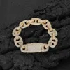 Hip Hop 16mm Naso Bolble Cubbia Cuban Cuban Zircone Bracciale Accessori