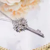 Ожерелье снежинки Diamond Key 100% 925 СВОЙ СЕРИНГ СВЕДЕННАЯ СВАДЕЛИЙСКА