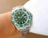 Rox Crown Watch för Mens 40mm Sub Submariner Diamond Encrusted Anpassad version Topp Automatisk mekanisk rörelse 3135 Inlagd Österrikisk kristall 904L 011