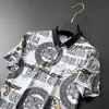 Fashion Summer New Designer Women's/Men's Casual Polo Shirt Trendy Letter Flower Printed Short Sleeve Polo T-shirt Slim Fit Top