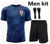 2014 Croacia Modric Soccer Jerseys Men Kit Mandzukic Perisic Kalinic 24 25 Kroatien Football Shirt Kovacic Rakitic Kramaric Uniforms