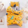 3PCS Cartoon Cotton Crib Kit Baby Coral Polare Zestaw pościeli zawiera poduszkę złoża łóżka bez wypełniacza CP11 240417