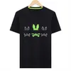 Psyco Bunny Mens T Shirts Psychological Rabbit Men Print T-shirt Comfortabele paar's Ademblage en casual katoenen T-shirt M-3XL KHA3