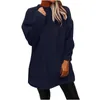 Magliette da donna da donna Donne a maniche lunghe pile inverno rotonda casual pantaloni maglione caldi maglione set con zip sottili figa a cortola
