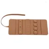 Tasche di gioielli 652F Rollio versatile scatola di stoccaggio portatile per collane/orecchini/anelli/bracciale/borse da viaggio per orologi