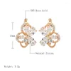 Orecchini a pennaglie Personalità Crystal Flower Zircone Lock English for Women 585 Rose Gold Colore Wedding Party Fashion Fest Jewelry