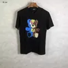 Męskie T-shirty projektant 24 wiosny/lato Nowe setki mężczyzn i para damskiej TOP T-shirt mody Little Bear Letter Drukuj krótki rękaw zwykły wszechstronny IWG4