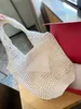 Sac de créateur mini sac fourre-tout sac de paille sac de plage mode maille creux tissé pour sac de paille d'été