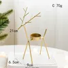 Candle Holders Christmas Pine Star Holder smides järn Gyllene dekoration Decorations Restaurant WR K5K3