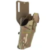 Packar 6354do Tactical Pistol Holster för Glock 17/19 med x300/x300U Ficklight Airsoft Universal Holsters Hunting Bags Holsters
