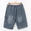 Herren Jeans Herren -Denim -Shorts Sommer Amerikanische Streetwear Lose Cargohose für Mann lässig modische Ropa de Hombre