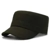 Ball Caps 1pc Men Femmes et hommes A réglable Style classique Plain plat Vintage Armée Cadet Patrol Patrol Cap Summer Suncreen Cadet