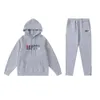 Hoodie Trapstar Full Tracksuit Rainbow Handduk broderi avkodning av hooded sportkläder män och kvinnor sportkläder kostym dragkedja byxor mens set