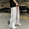 Pantaloni da uomo latena lana lace-up stampa estate sottile hip hop cargo dritto da uomo vestiti per la tuta quotidiana