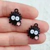 10pcs Cartoon Anime Charms Urocze kulki węglowe wisiorek DIY kolczyki bransoletka naszyjnik brelowa biżuteria telefoniczna robienie znajdowania 240408